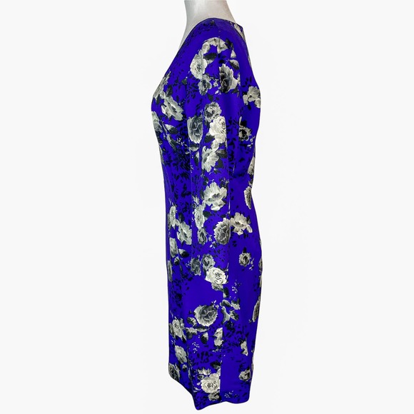 Prabal Gurung Dress Floral Blue Summer Homecoming Long Sleeve - Picture 6 of 9